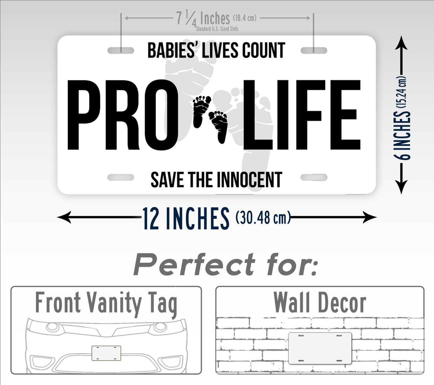 Save The Innocent Anti-Abortion License Plate