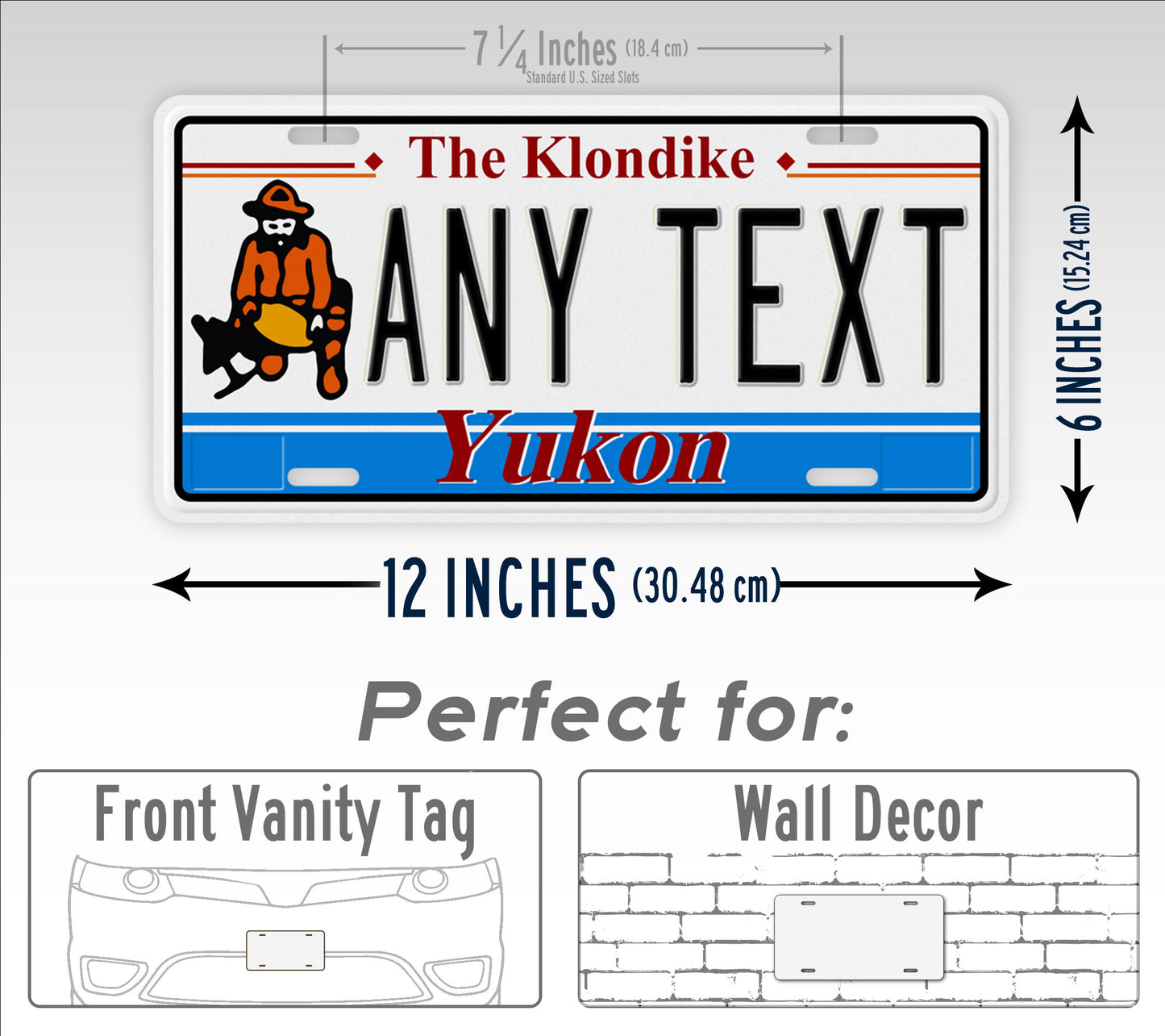 Personalized Yukon Canada The Klondike Custom License Plate