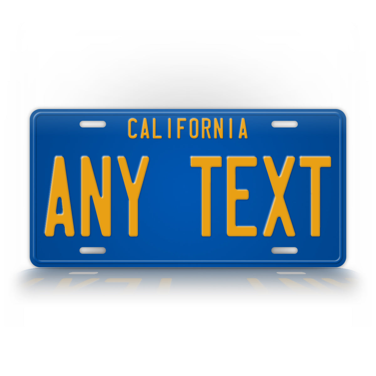 1970s Custom Black California State Auto Tag