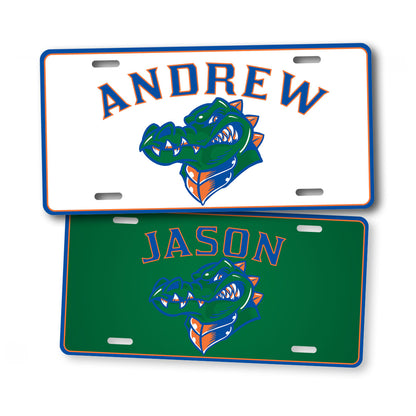 Florida Gators Custom Name Football Fan License Plate 