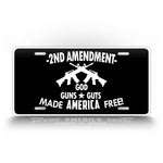 Freedom 2nd Amendment AR15 Guns Auto Tag