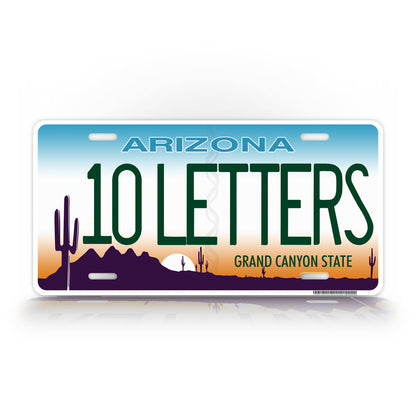 Personalized Text Arizona State Auto Tag