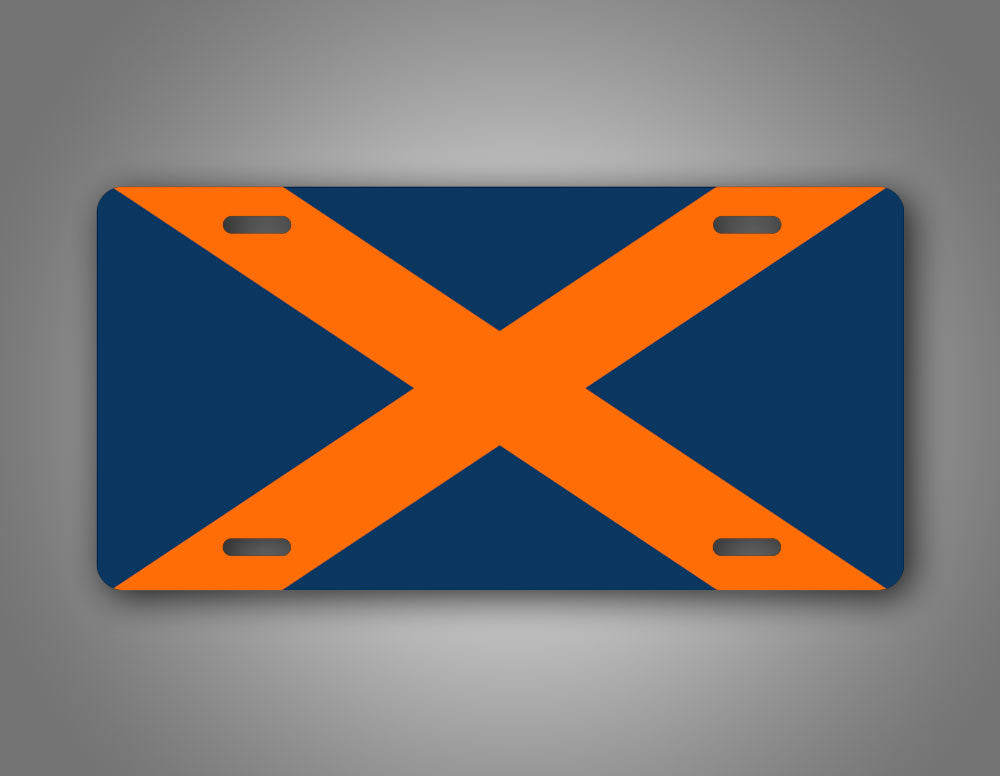 Alabama Flag College Football Auburn Colors License Plate