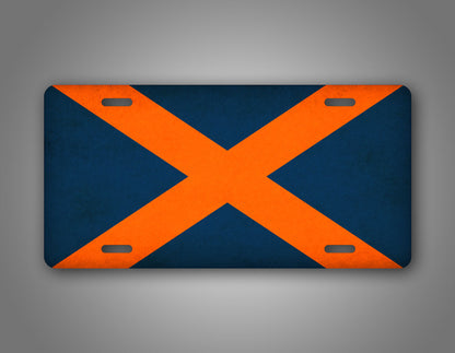 Alabama Flag College Football Auburn Colors License Plate