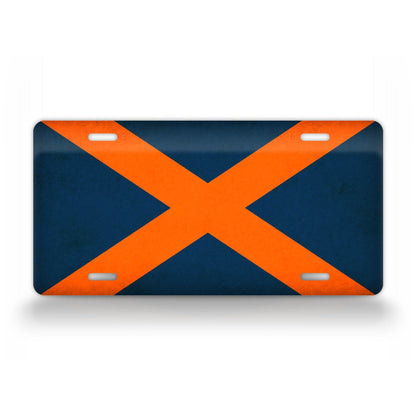 Alabama Flag College Football Auburn Colors License Plate