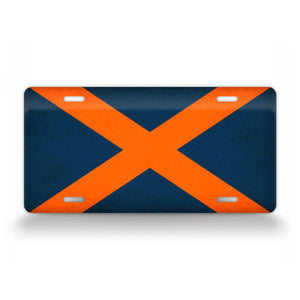 Alabama Flag College Football Auburn Colors License Plate