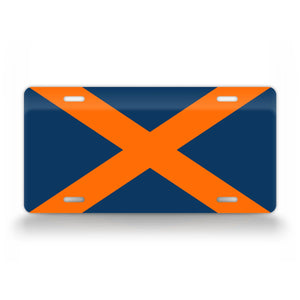 Alabama Flag College Football Auburn Colors License Plate