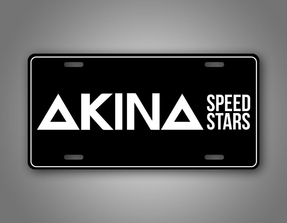 Akina Speed Stars JDM Racing License Plate 