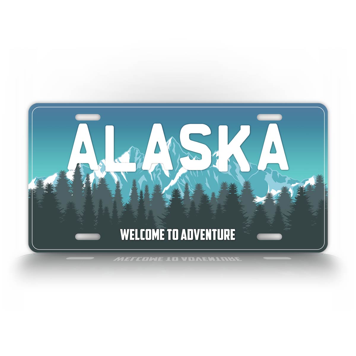 Alaska Welcome To Adventure License Plate