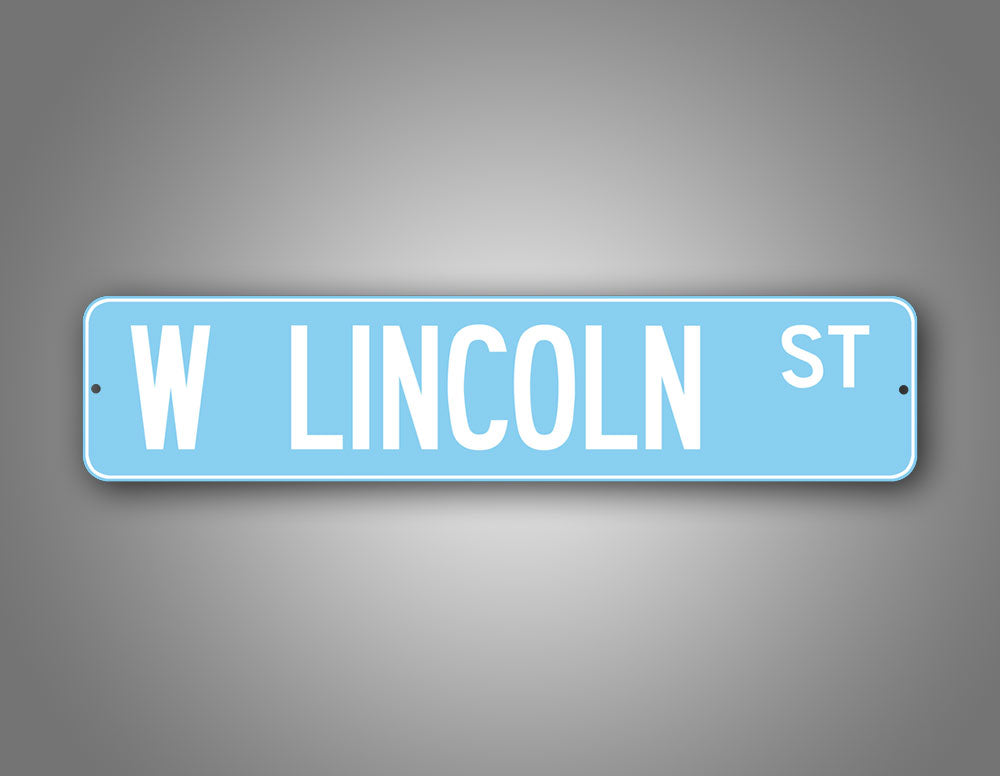 Personalized Baby Blue Adorable Street Sign Any Text