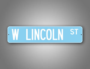 Personalized Baby Blue Adorable Street Sign Any Text