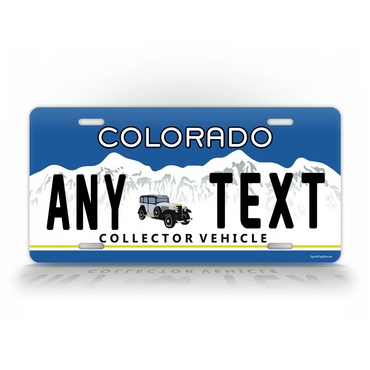 Vintage Custom Any Text Colorado Antique Car Auto Tag