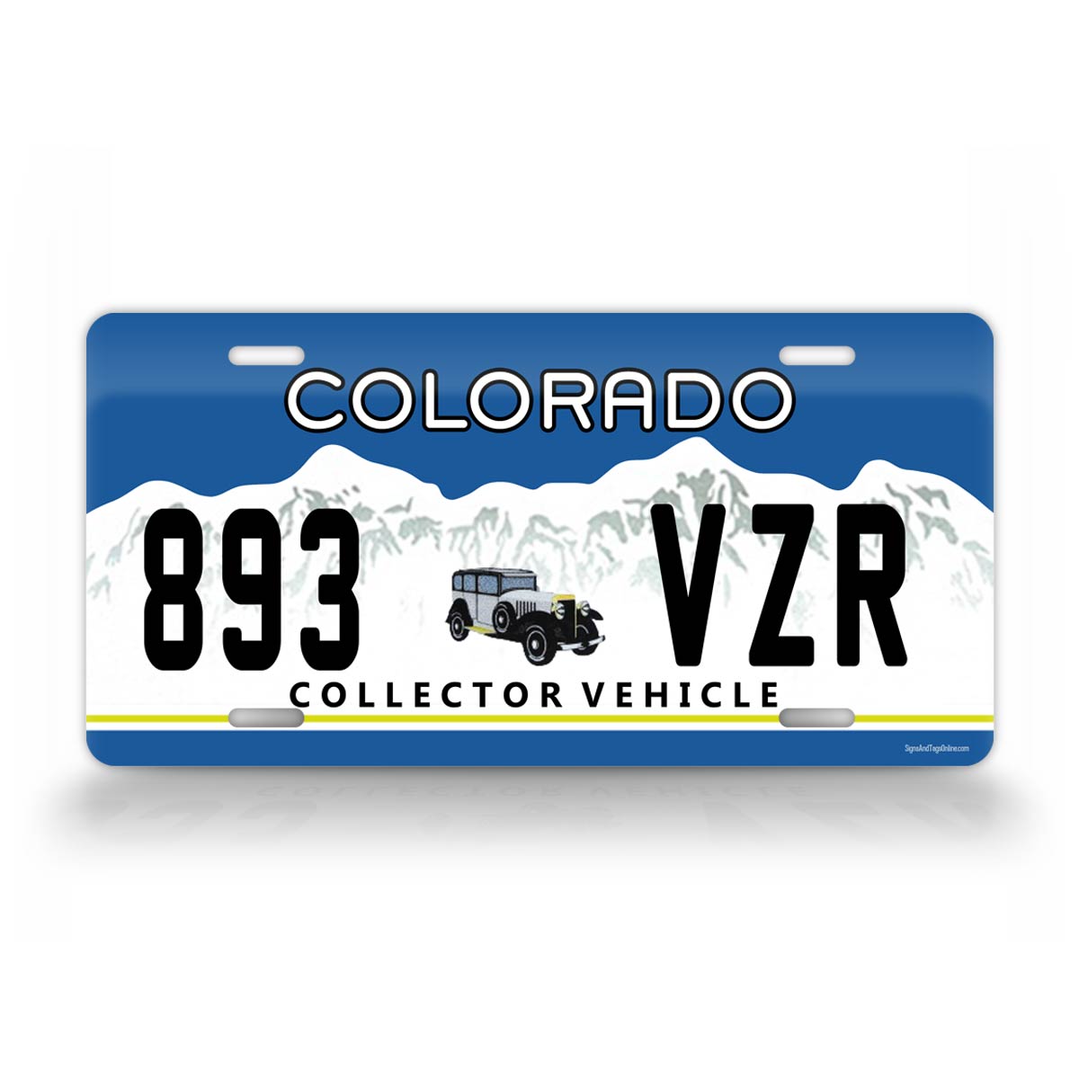 Vintage Custom Colorado Antique Car License Plate