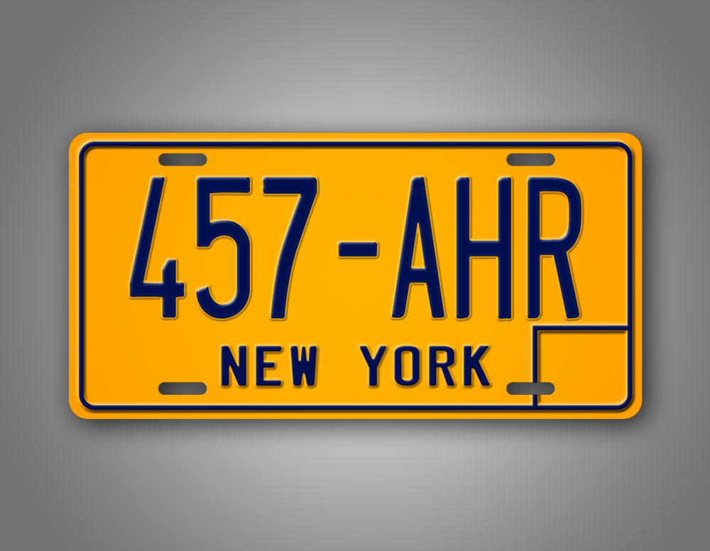Vintage New York Personalized License Plate