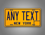 Vintage New York Personalized License Plate