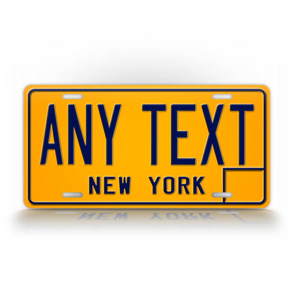 Vintage New York Personalized License Plate
