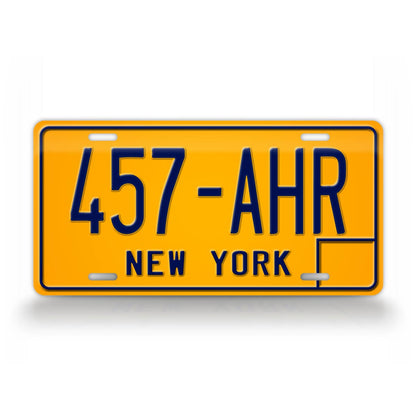 Vintage New York Personalized License Plate