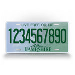 Custom Text New Hampshire State Auto Tag 