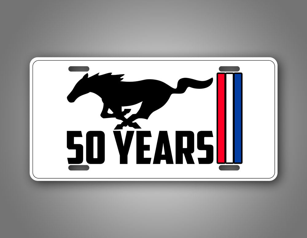 50 Years Of Mustang Sports Car Commemorative License Plate