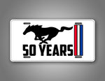 50 Years Of Mustang Sports Car Commemorative License Plate
