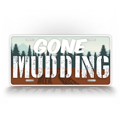 Gone Mudding License Plate