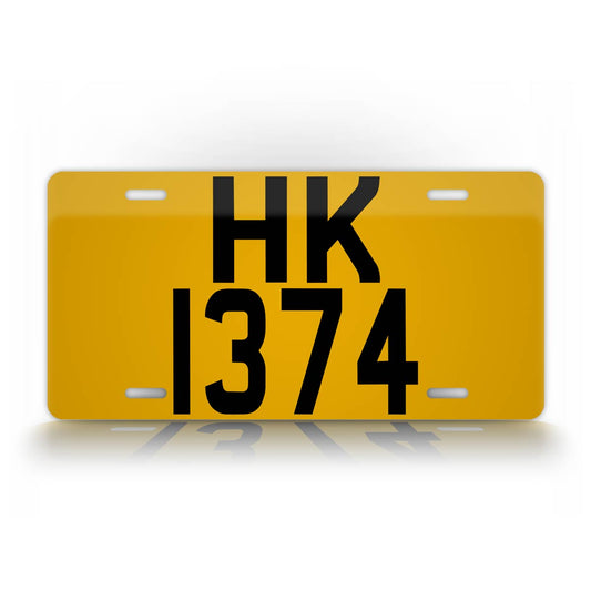 Personalized U.S. Sized Replica Hong Kong License Plate