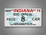 Personalized Indianapolis 500 Official Pace Car Custom Car Auto Tag