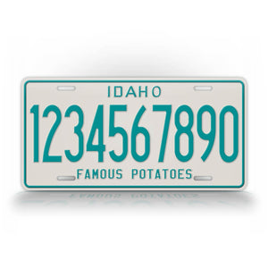 Personalized Text Vintage Idaho Auto Tag 