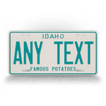 Custom Vintage Idaho State License Plate 
