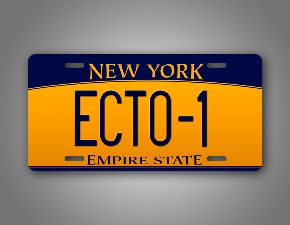 Ghost Busters New York License Plate Ecto-1 Auto Tag 