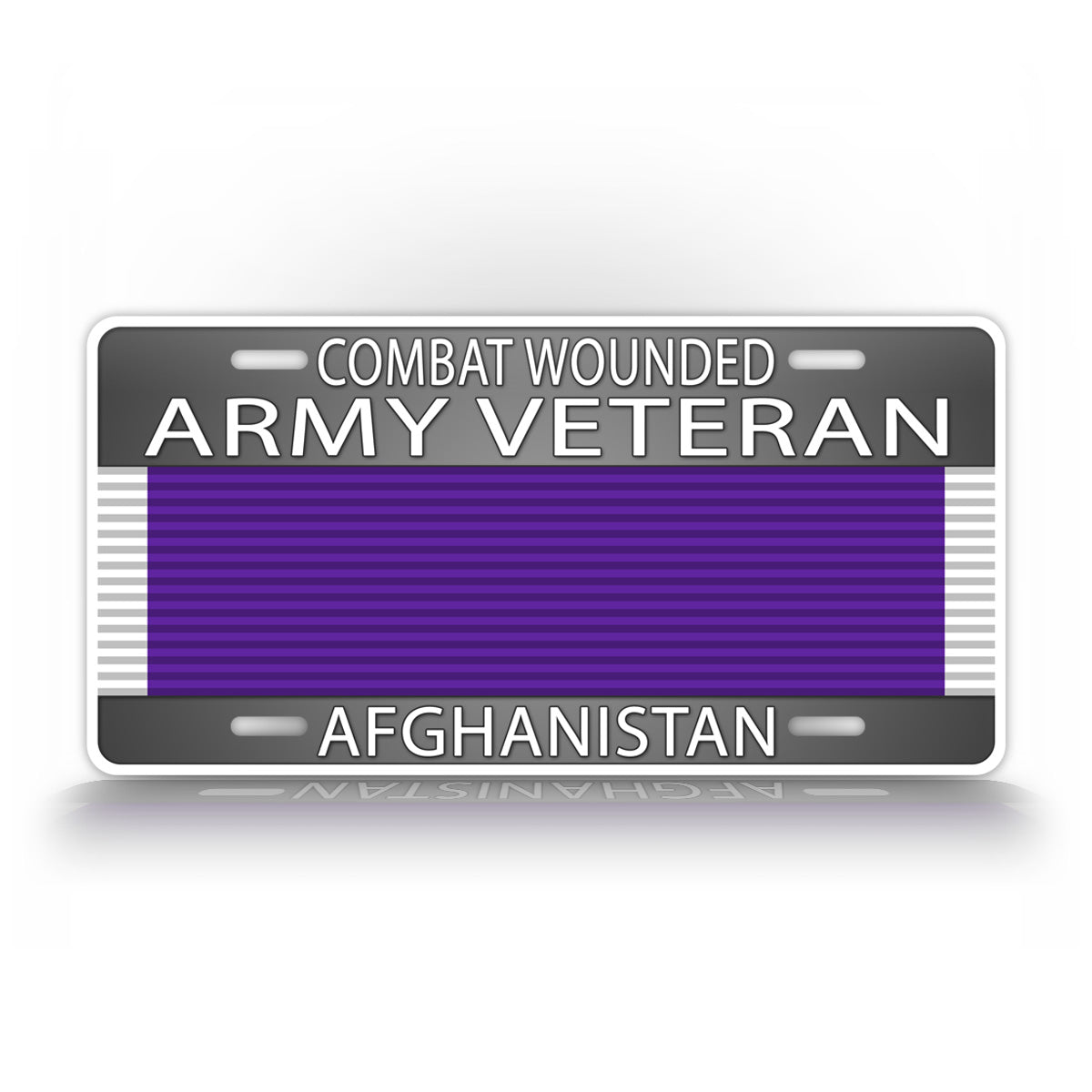 Personalized Combat Wounded Veteran License Plate