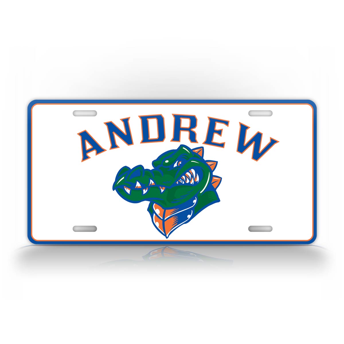 Florida Gators Football Fan Custom Name License Plate 