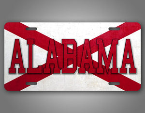 Alabama State Flag Auto Tag 