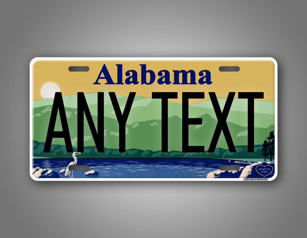 Personalized Current Alabama State License Plate