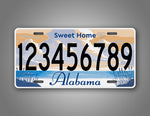 Any Text Alabama State License Plate Auto Tag 