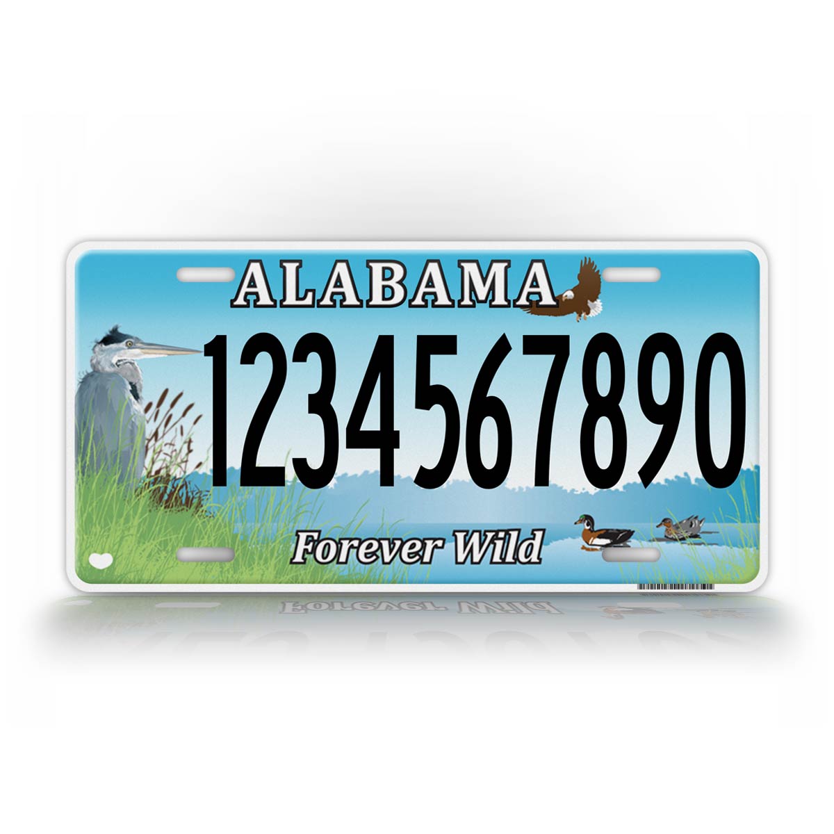 Personalized Novelty Alabama Forever Wild Auto Tag 