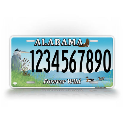 Personalized Novelty Alabama Forever Wild Auto Tag 