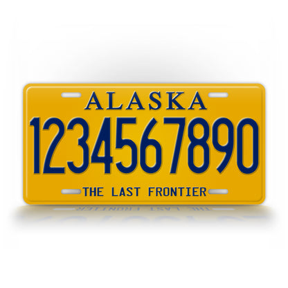 Any Text Custom Alaska State Car Auto Tag