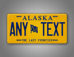Any Text Personalized Alaska State Auto Tag