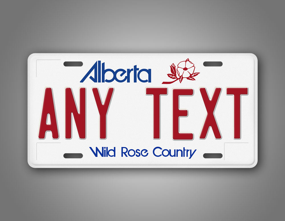 Novelty Alberta Canada Auto Tag