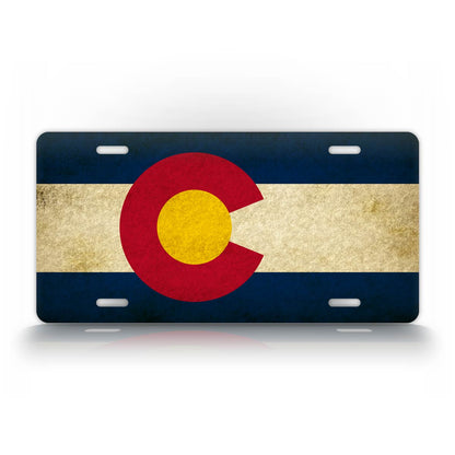 Americana Colorado License Plate