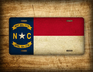 Americana North Carolina State Flag Auto Tag