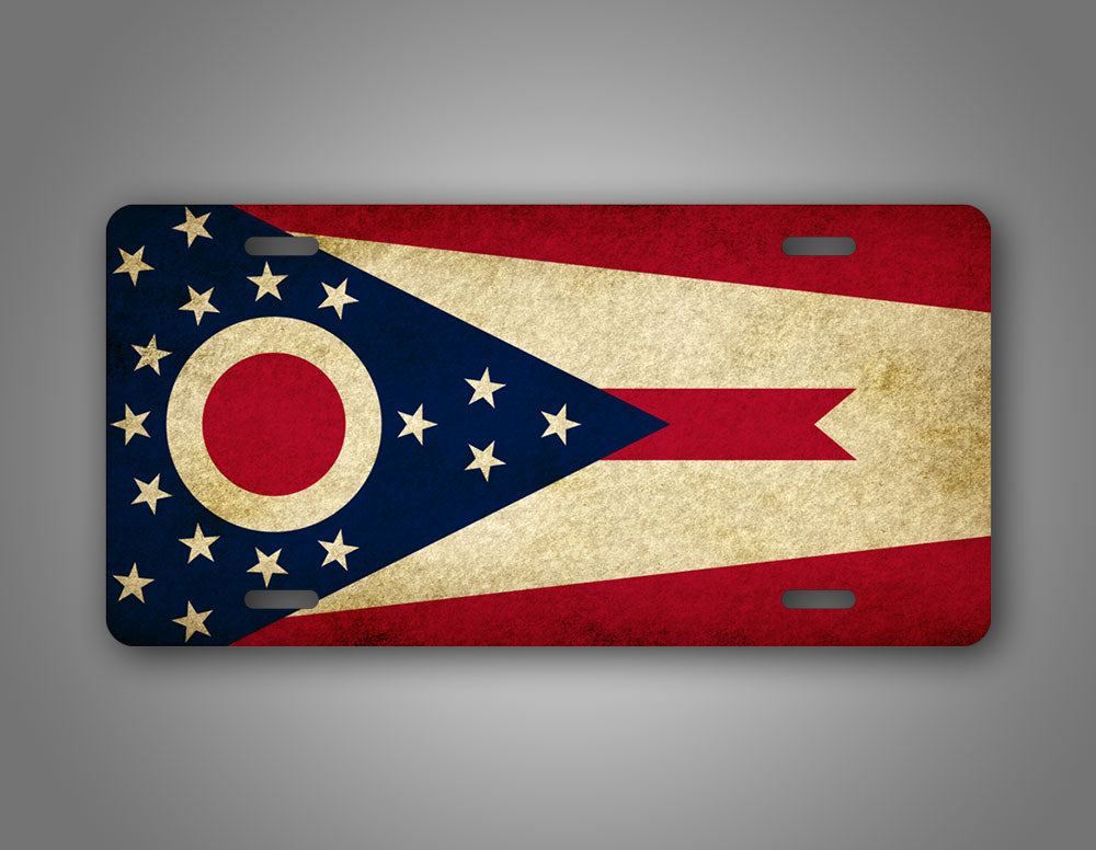 Americana Ohio State Flag Auto Tag