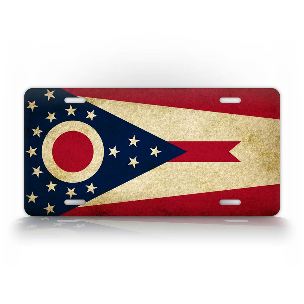 Americana Ohio State Flag License Plate 