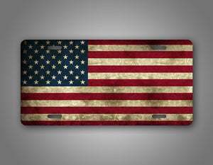Americana American Flag Auto Tag