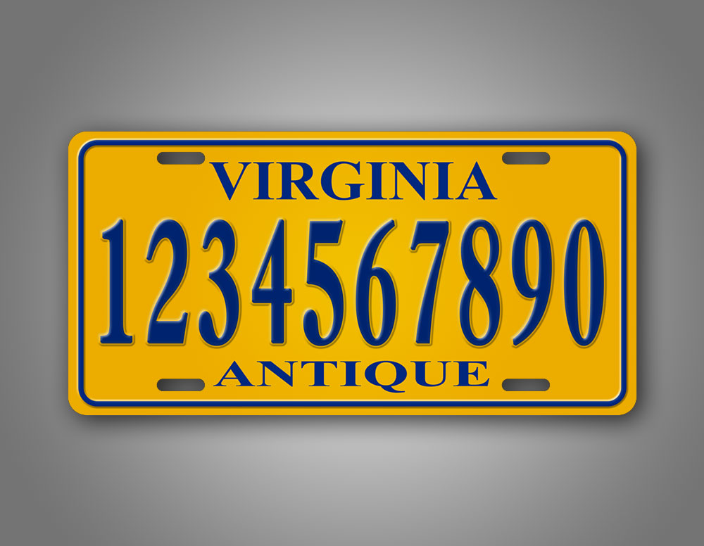 Custom Text Virginia State Auto Tag