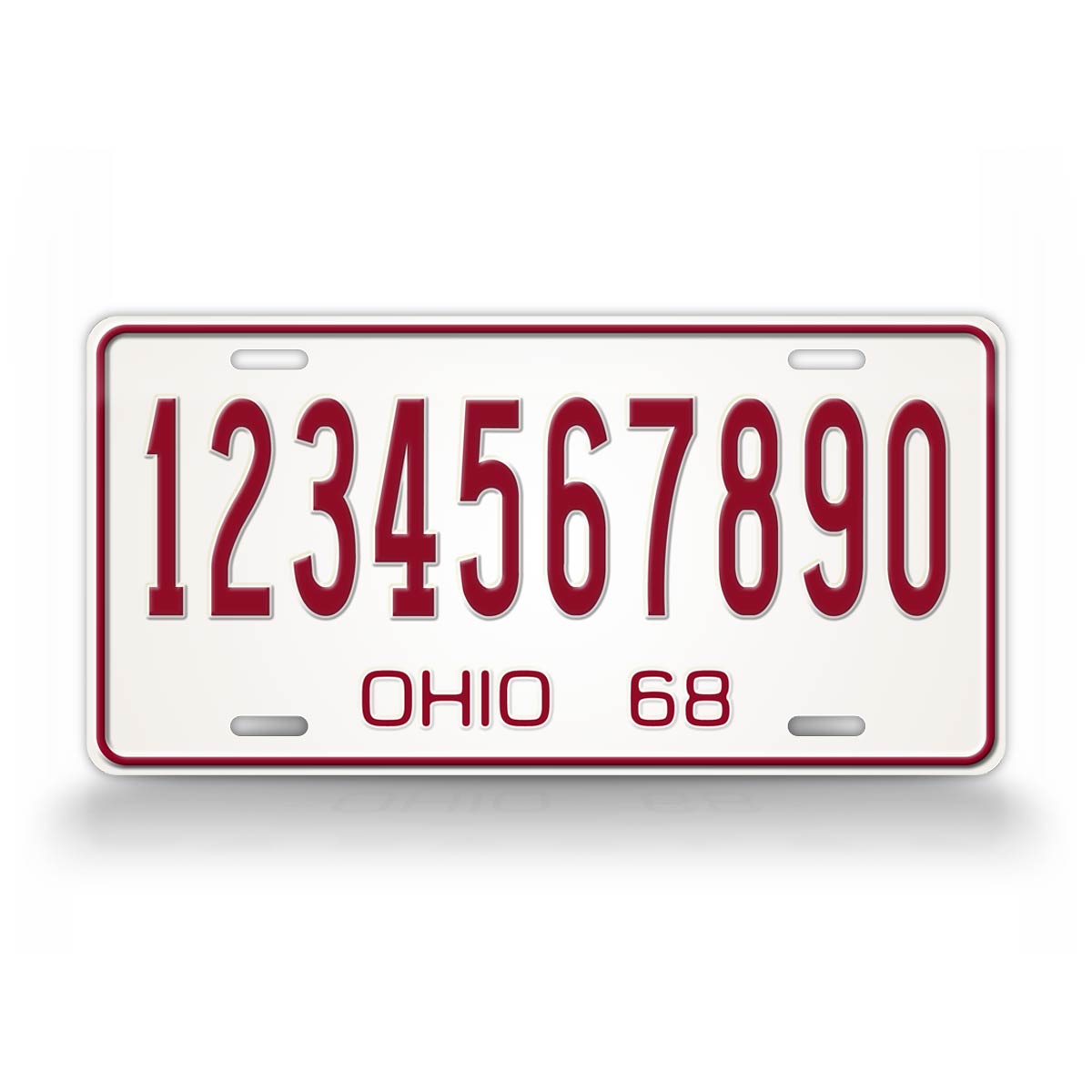 Vintage 1968 Ohio State Custom License Plate