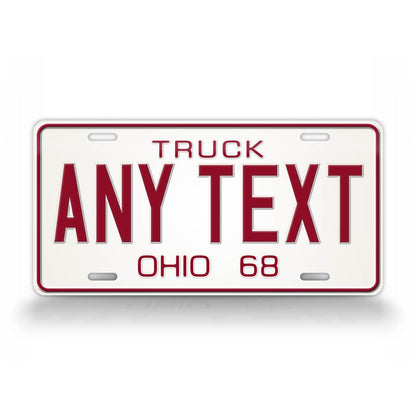 Vintage 1968 Ohio State Custom License Plate