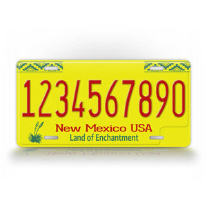 Personalized New Mexico State Custom License Plate