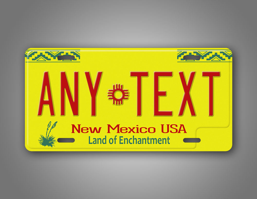 Personalized New Mexico State Custom License Plate